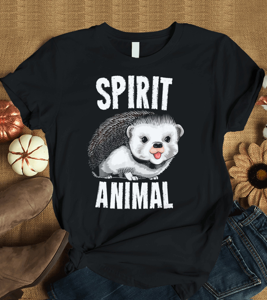 Spirit Animal Hedgehog Funny Spicky Anim T-Shirt
