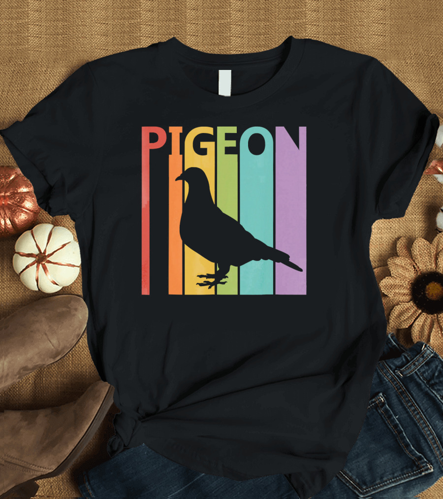 Pigeon Vintage Rainbow T-Shirt