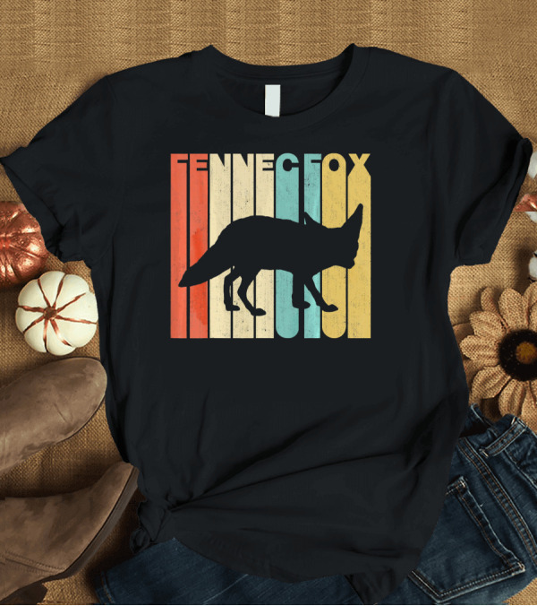 T-Shirt: Fennec Fox Vintage Retro T-Shirt Fennec Fox Vintage Retro T-Shirt
