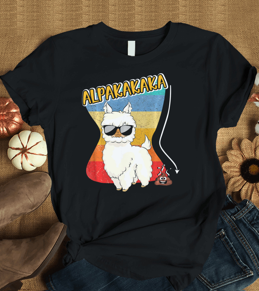 ALPAKAKAKA Vintage Retro Funny Alpaca Ll T-Shirt