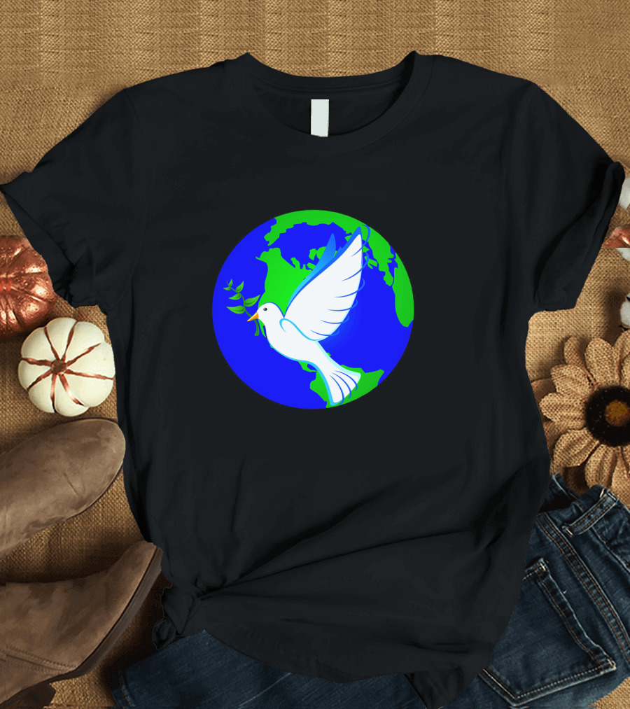 World Peace Dove Earth T-Shirt
