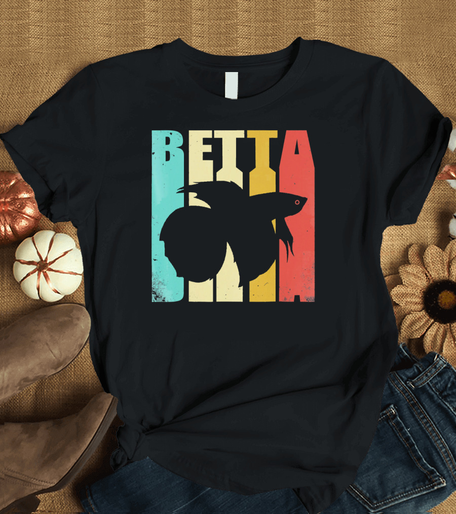 Betta Vintage Retro Bold Colorful T-Shirt