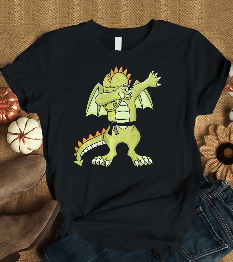 Dabbing Dragon Martial Arts Taekwondo Karate T-Shirt