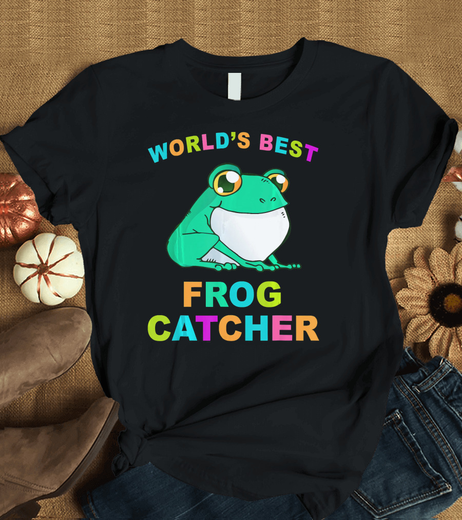World's Best Frog Catcher Cute Frog T-Shirt