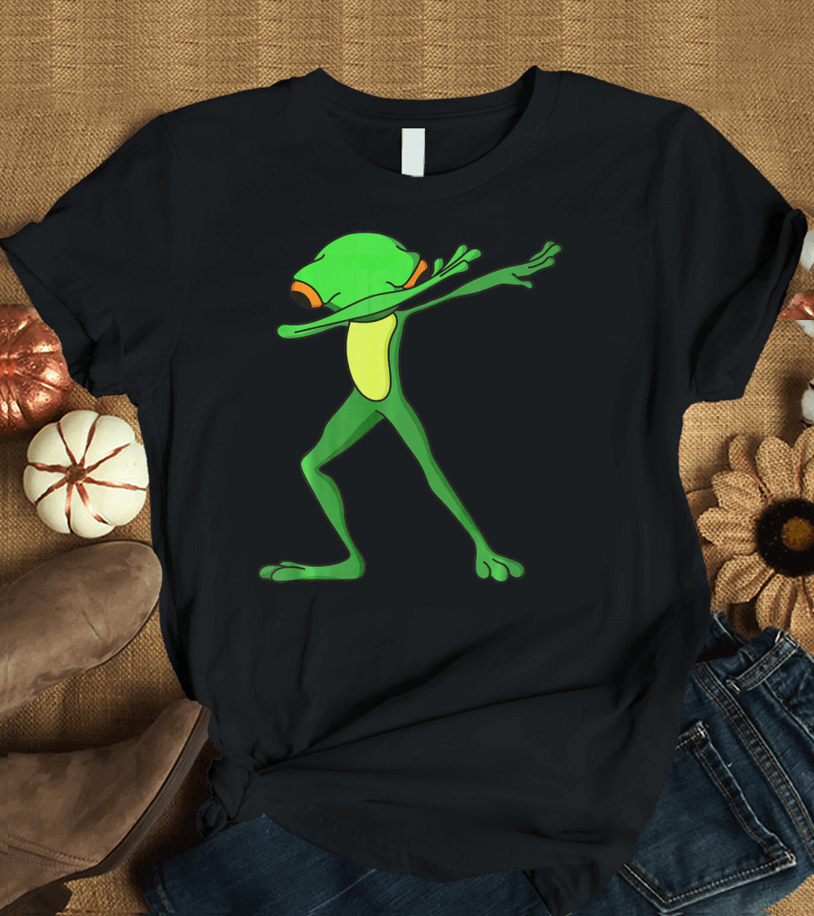 Dabbing Toad Frog Funny Dab Dance Pose T-Shirt