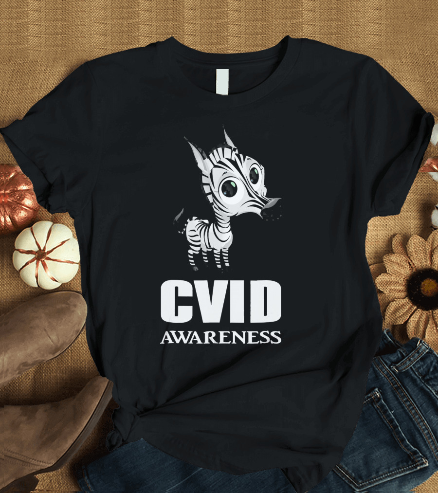 CVID Awareness Zebra Common Variable Immunodeficiency T-Shirt