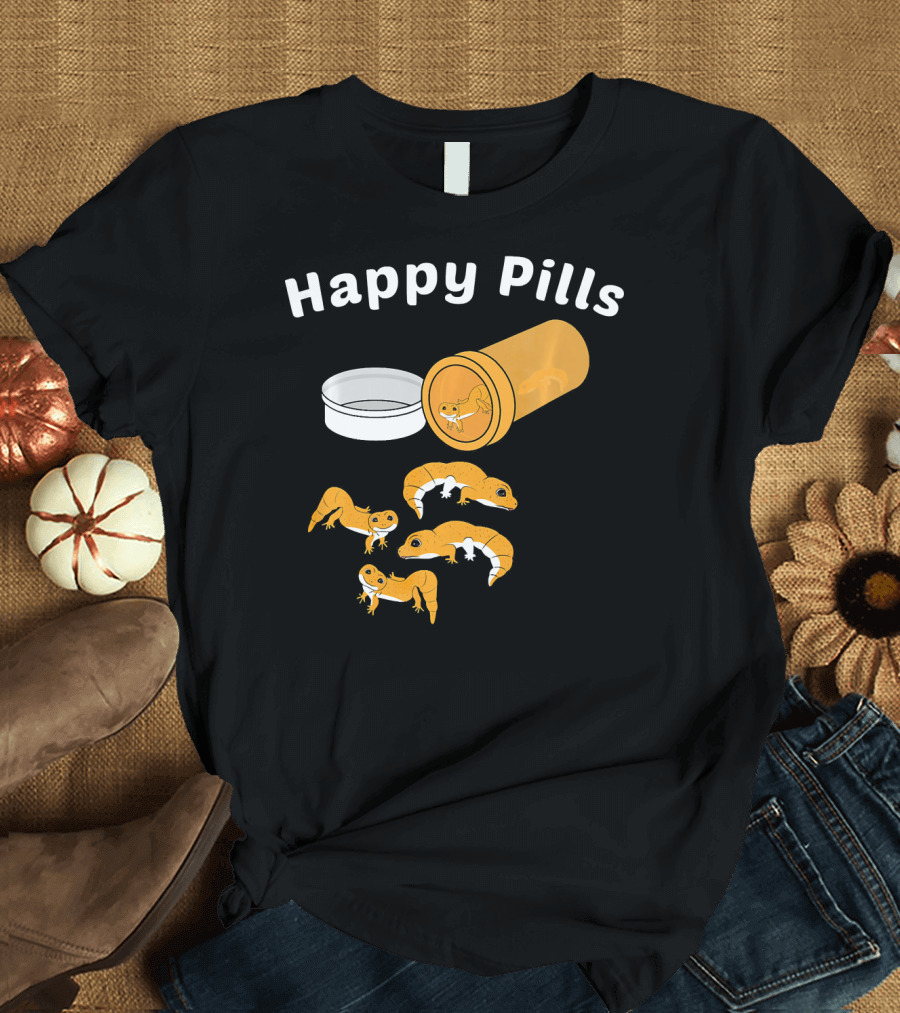 Happy Pills Leopard Gecko T-Shirt