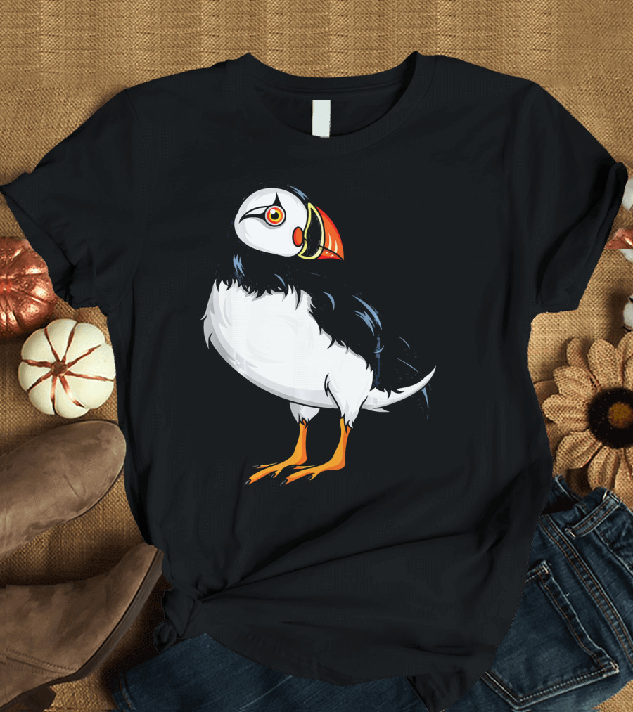 Iceland Puffin Artful Bird T-Shirt