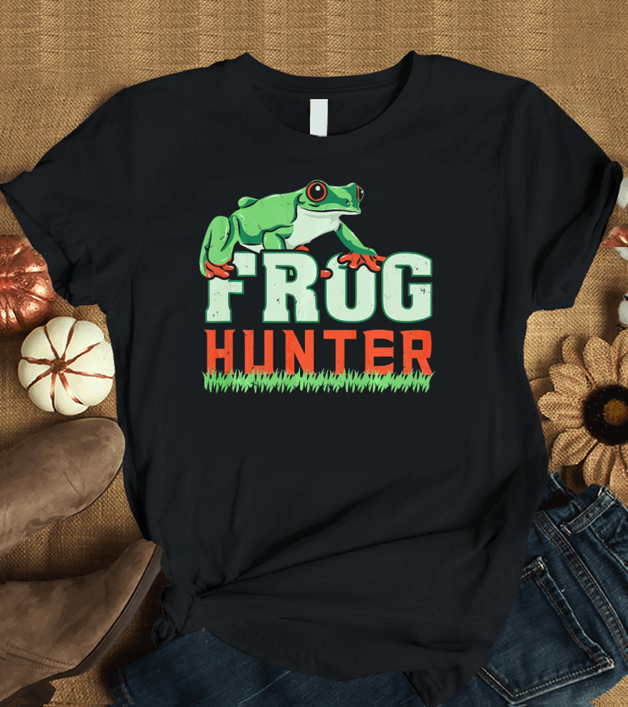 Frog Hunter Amphibian Love T-Shirt