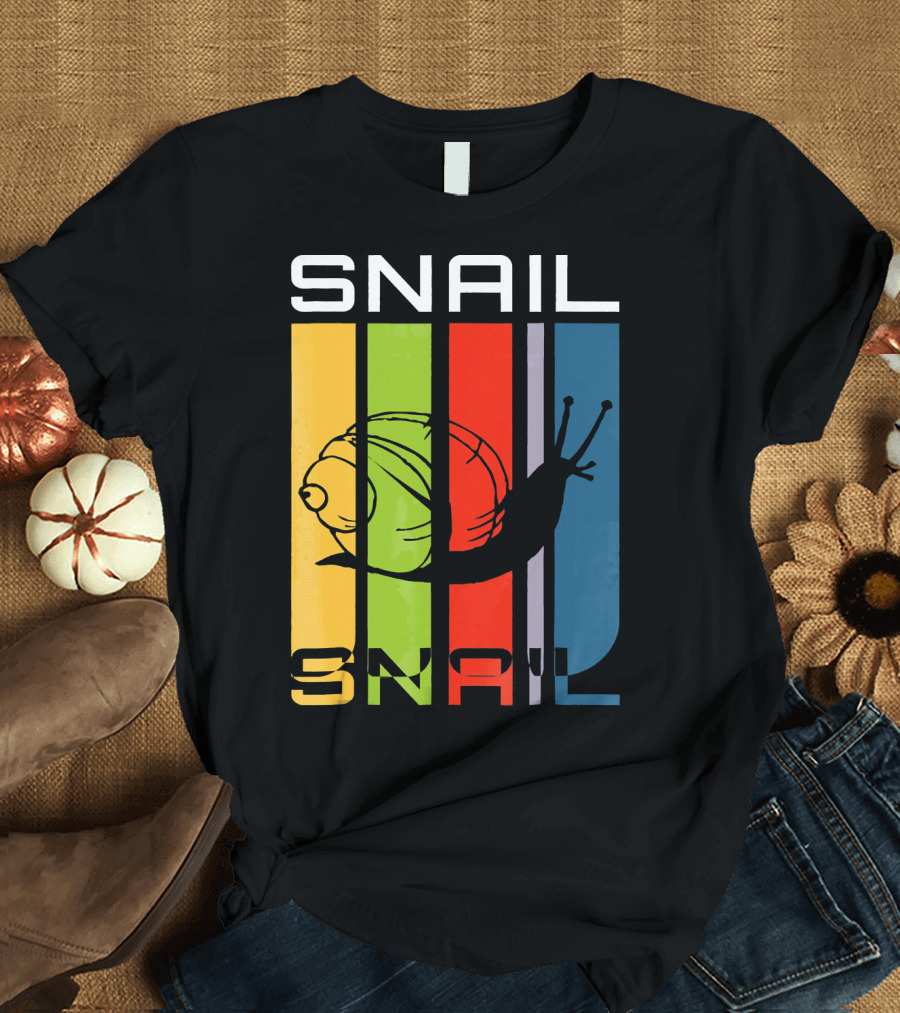 Snail Retro Vintage 70s Anim T-Shirt