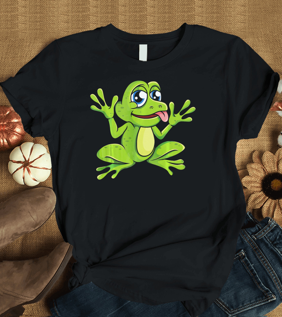 Frog Catcher Enthusiast Playful Frog T-Shirt
