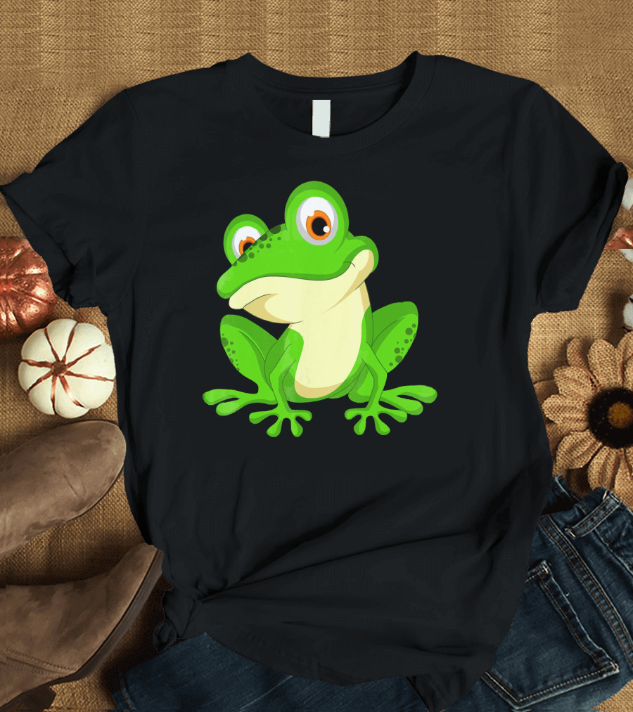 Frog Lover Cartoon Frog T-Shirt