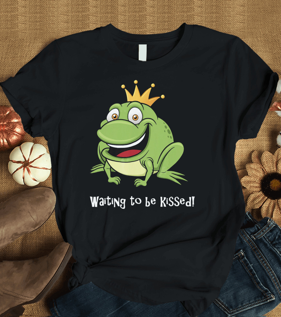 Waiting to Be Kissed Frog Prince T-Shirt
