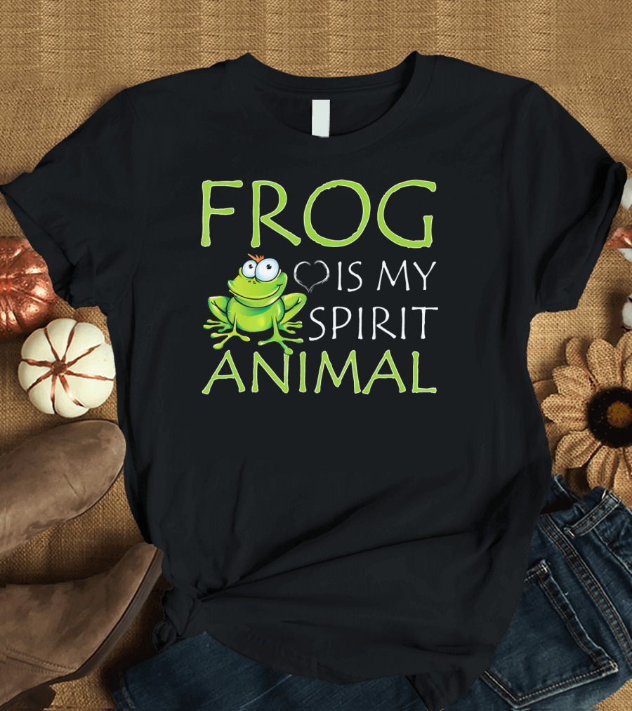 Frog Is My Spirit Animal Cute Love T-Shirt