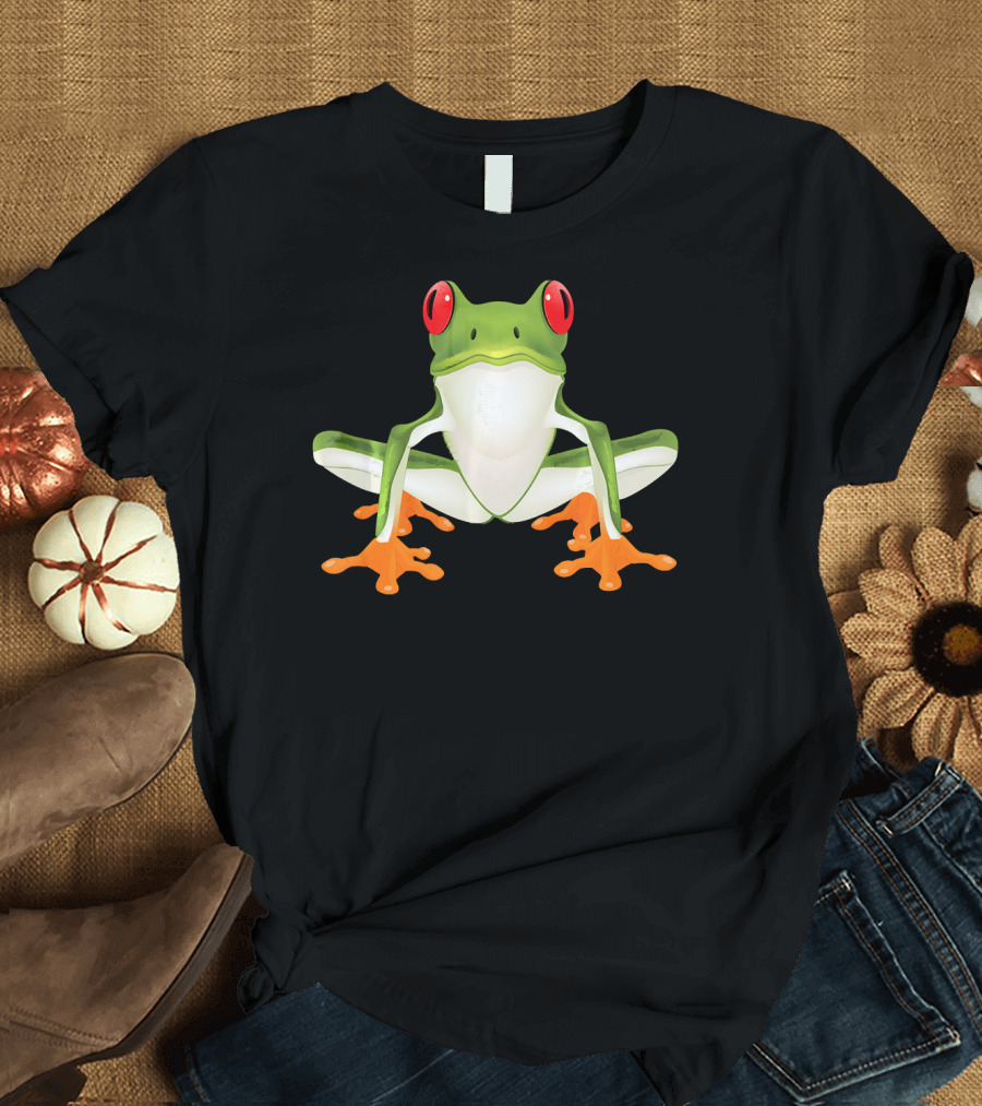 Red Eye Tree Frog Funny Frog T-Shirt