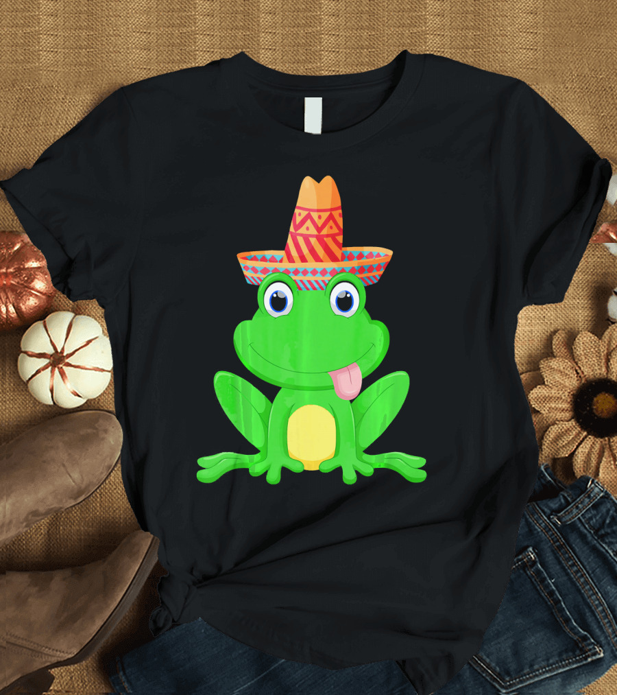 Sombrero Frog Mexican Cinco de Mayo T-Shirt