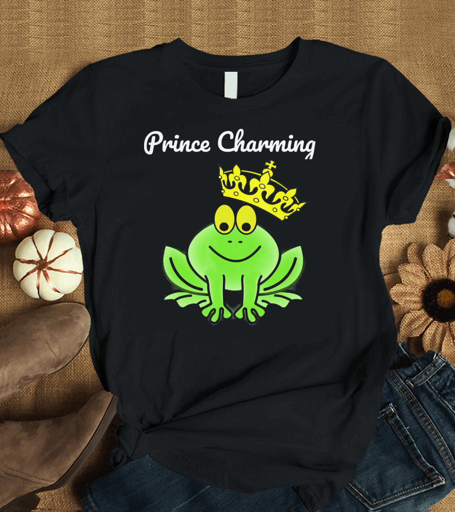 Prince Charming Frog with Crown T-Shirt