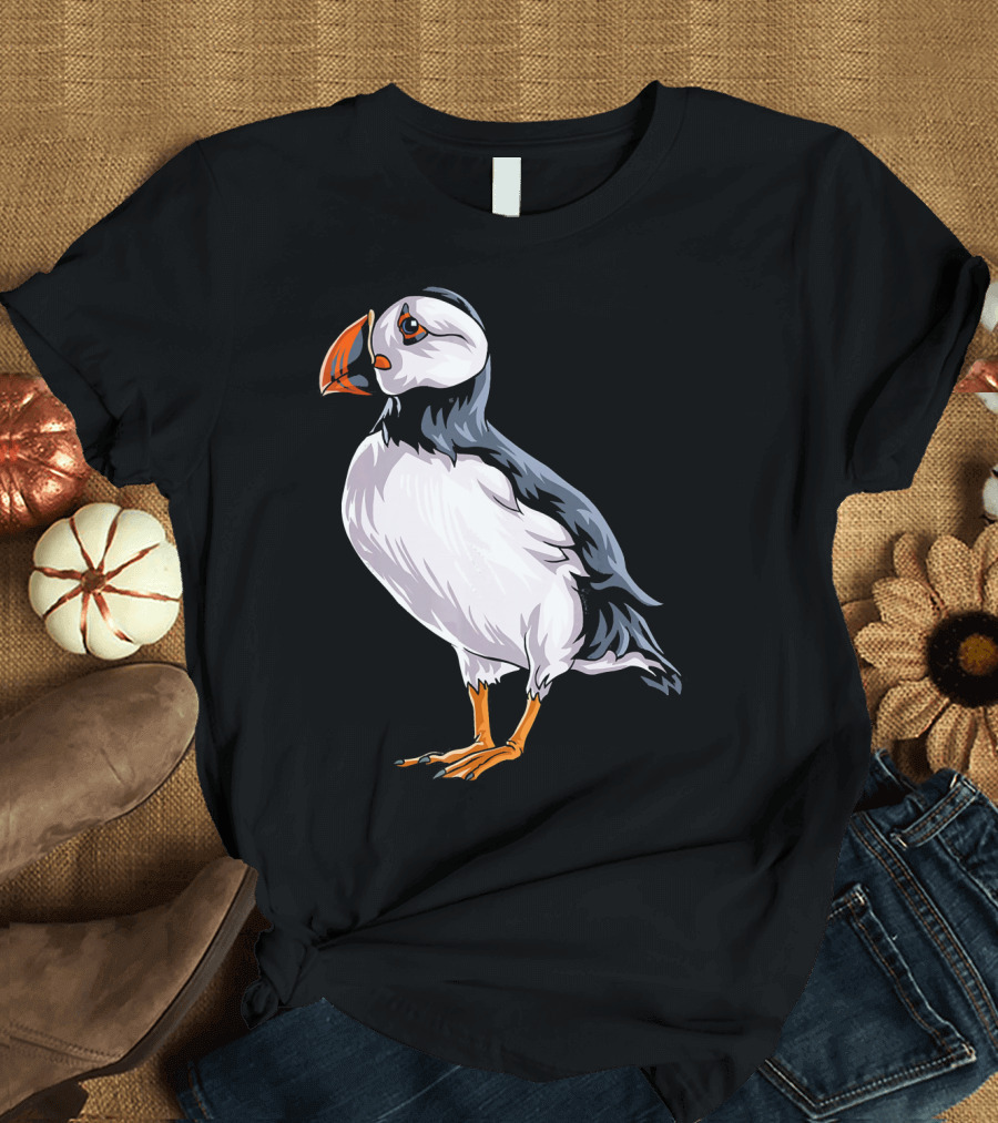 Puffin Bird Seabird Iceland Iconic Wildlife T-Shirt
