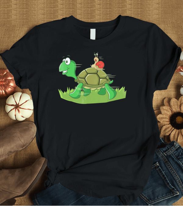 T-Shirt: Turtle Snail Race Sprinting Adventure T-Shirt Turtle Snail Race Sprinting Adventure T-Shirt