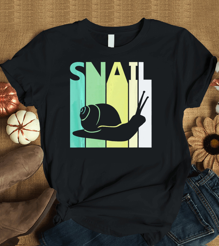 Snail Animal Lover Retro T-Shirt