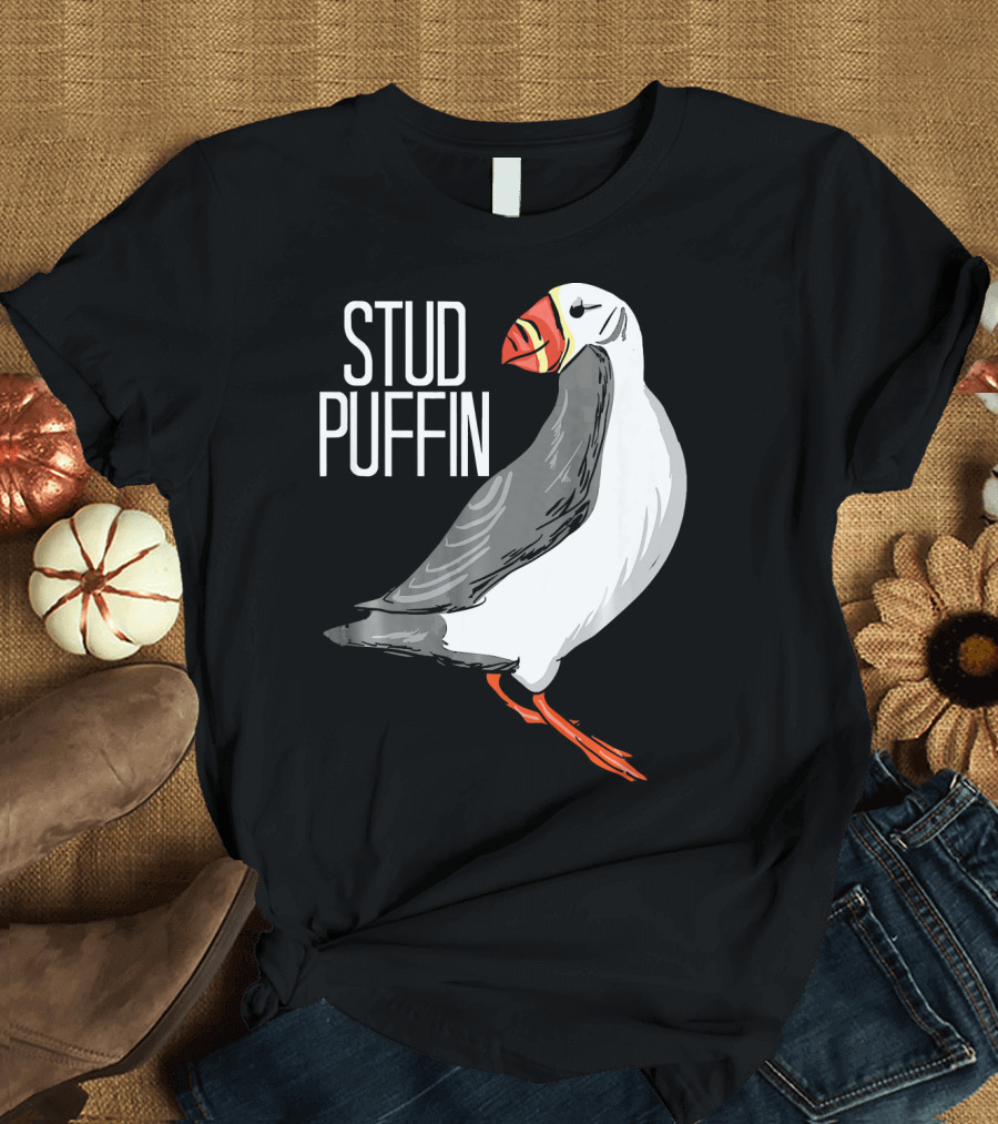 Stud Puffin Seabird Lover Stud Puffin T-Shirt