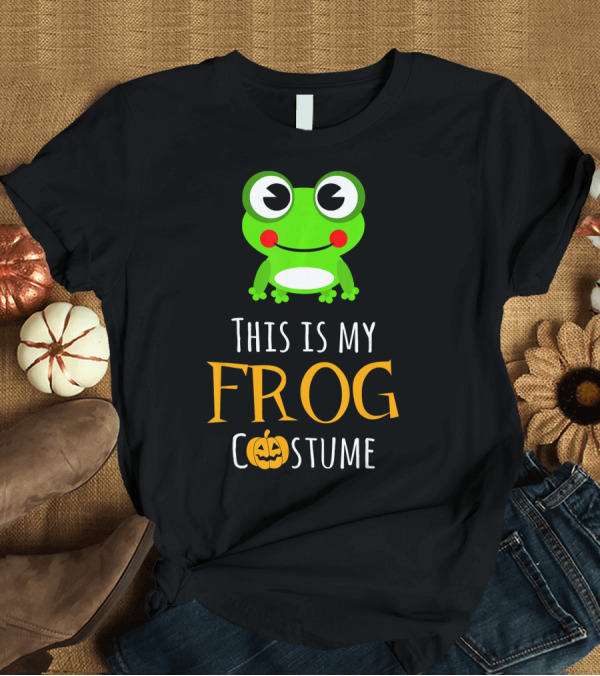 T-Shirt: This Is My Frog Costume Halloween Pumpkin Frog T-Shirt This Is My Frog Costume Halloween Pumpkin Frog T-Shirt