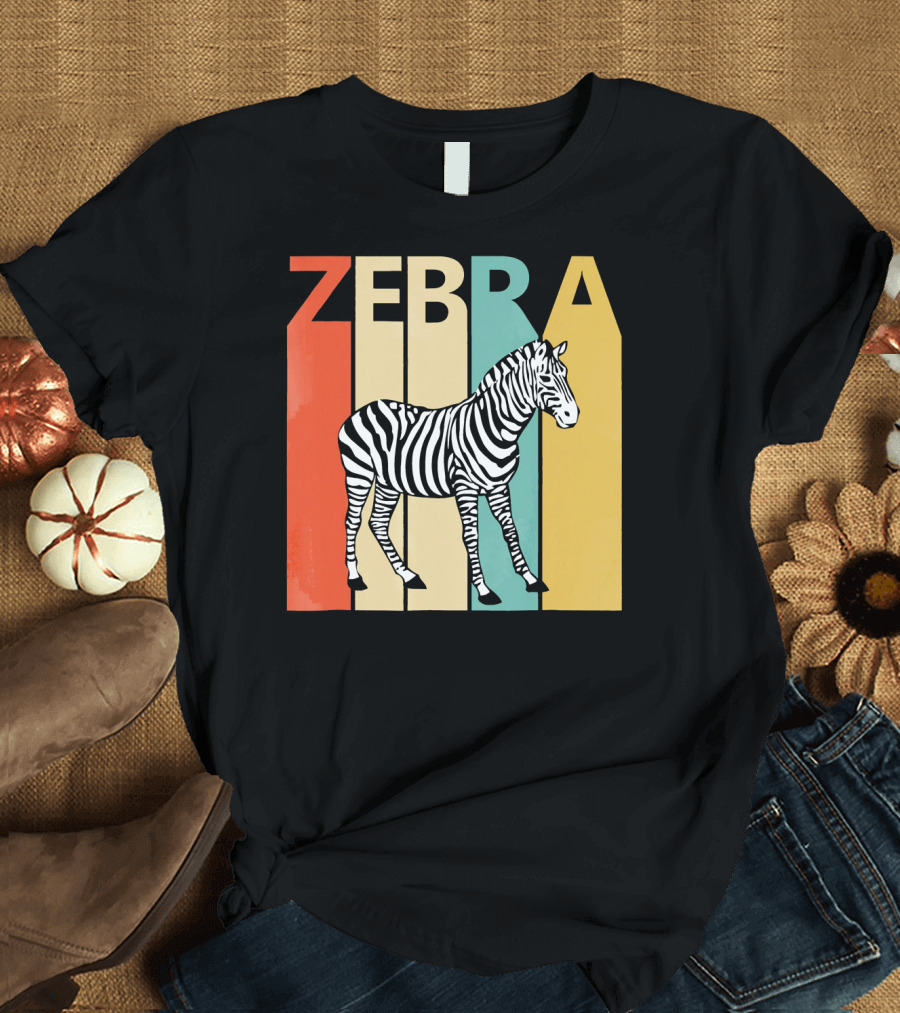 Zebra Retro Stripes T-Shirt