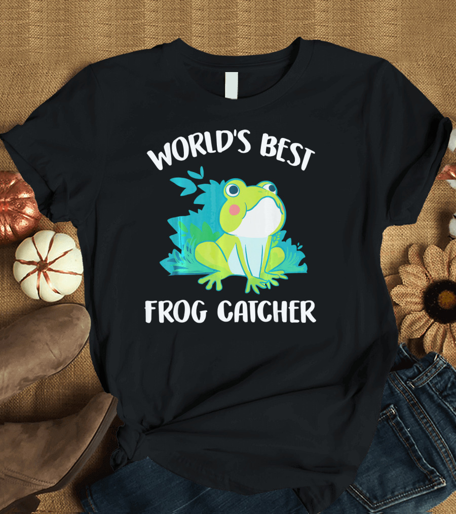 World's Best Frog Catcher Funny Amphibian T-Shirt