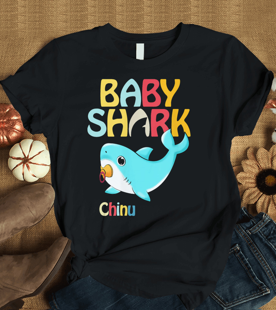 Baby Shark Chinu Colorful Fun T-Shirt