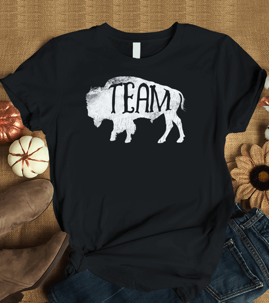 Team American Retro Buffalo Bison T-Shirt