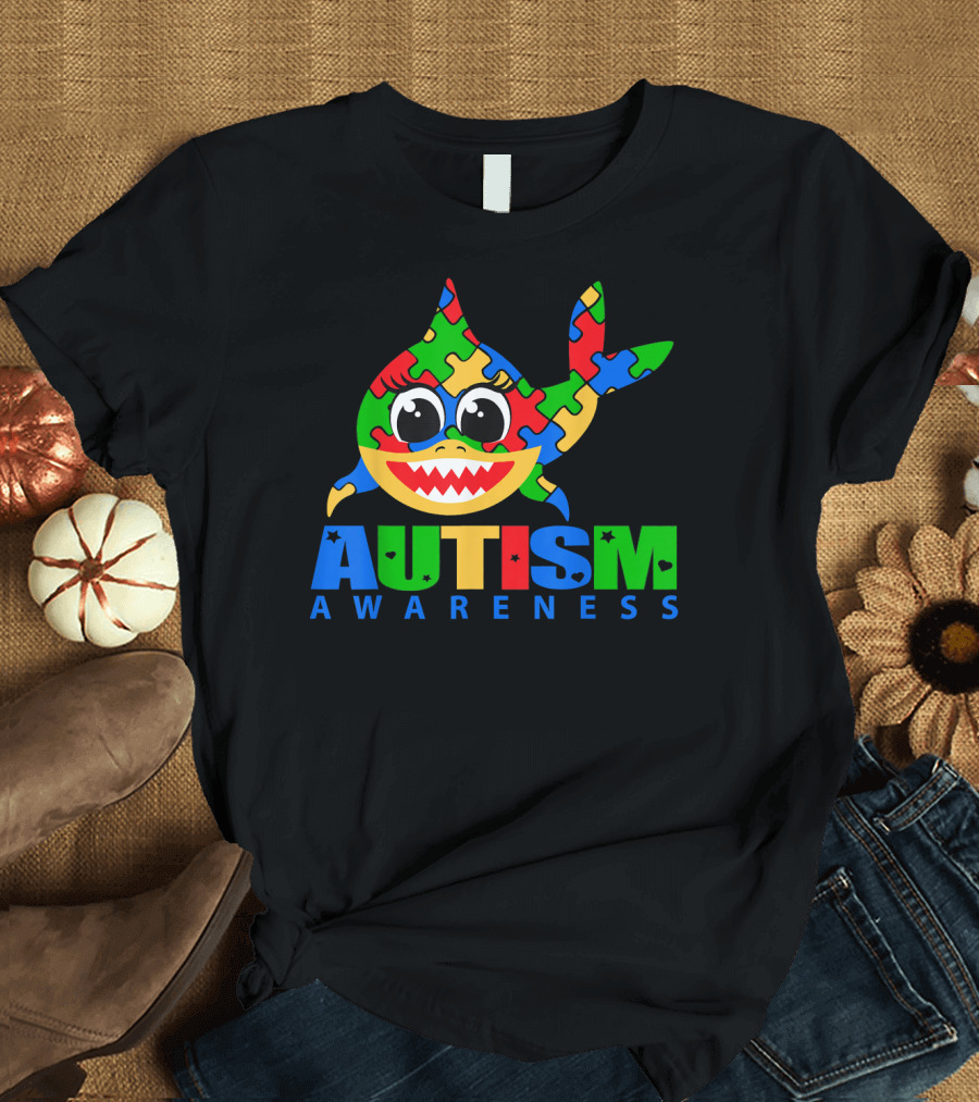 Autism Awareness Shark Puzzle T-Shirt