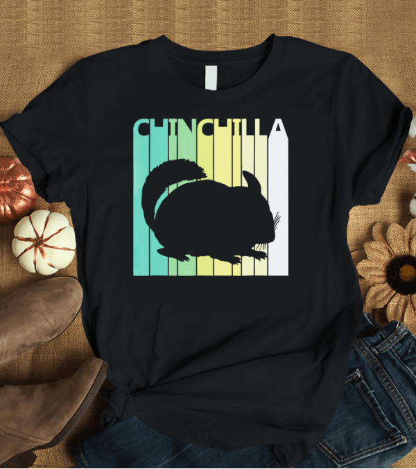 T-Shirt: Chinchilla Retro Silhouette Chris T-Shirt Chinchilla Retro Silhouette Chris T-Shirt