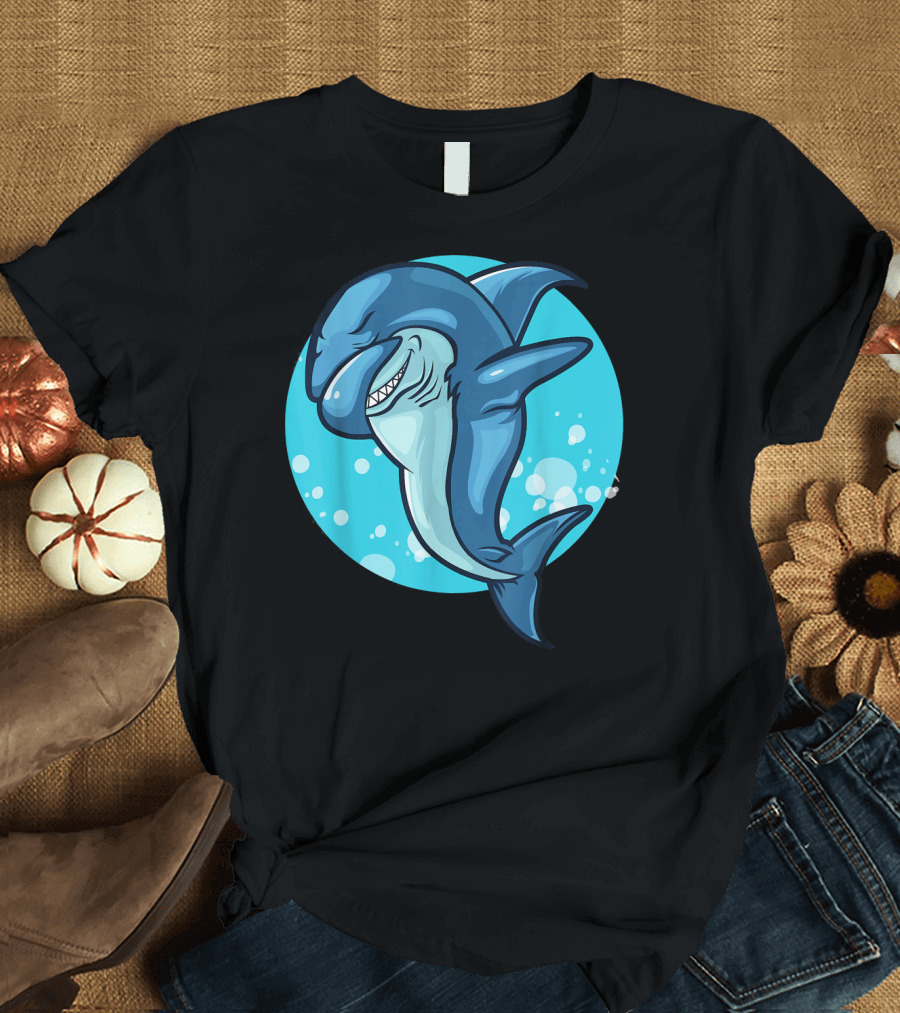 Dabbing Shark Funny Shark Dab Dance Pose T-Shirt