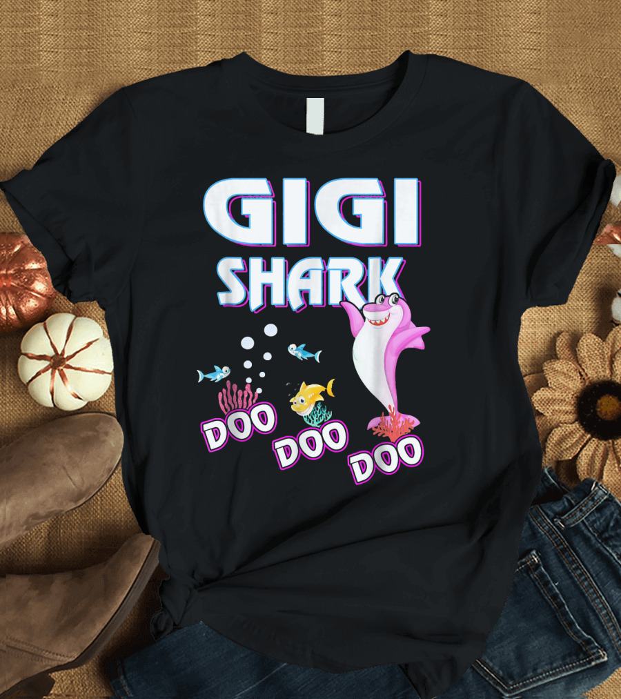 Gigi Shark Doo Doo Doo Fun Ocean Adventure T-Shirt