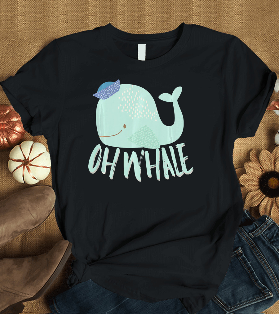 Oh Whale Funny Green Sailor Oh Well T-Shirt