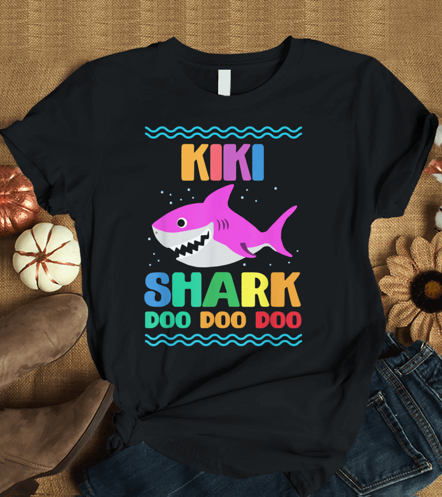Kiki Shark Doo Doo Doo Rainbow Shark T-Shirt