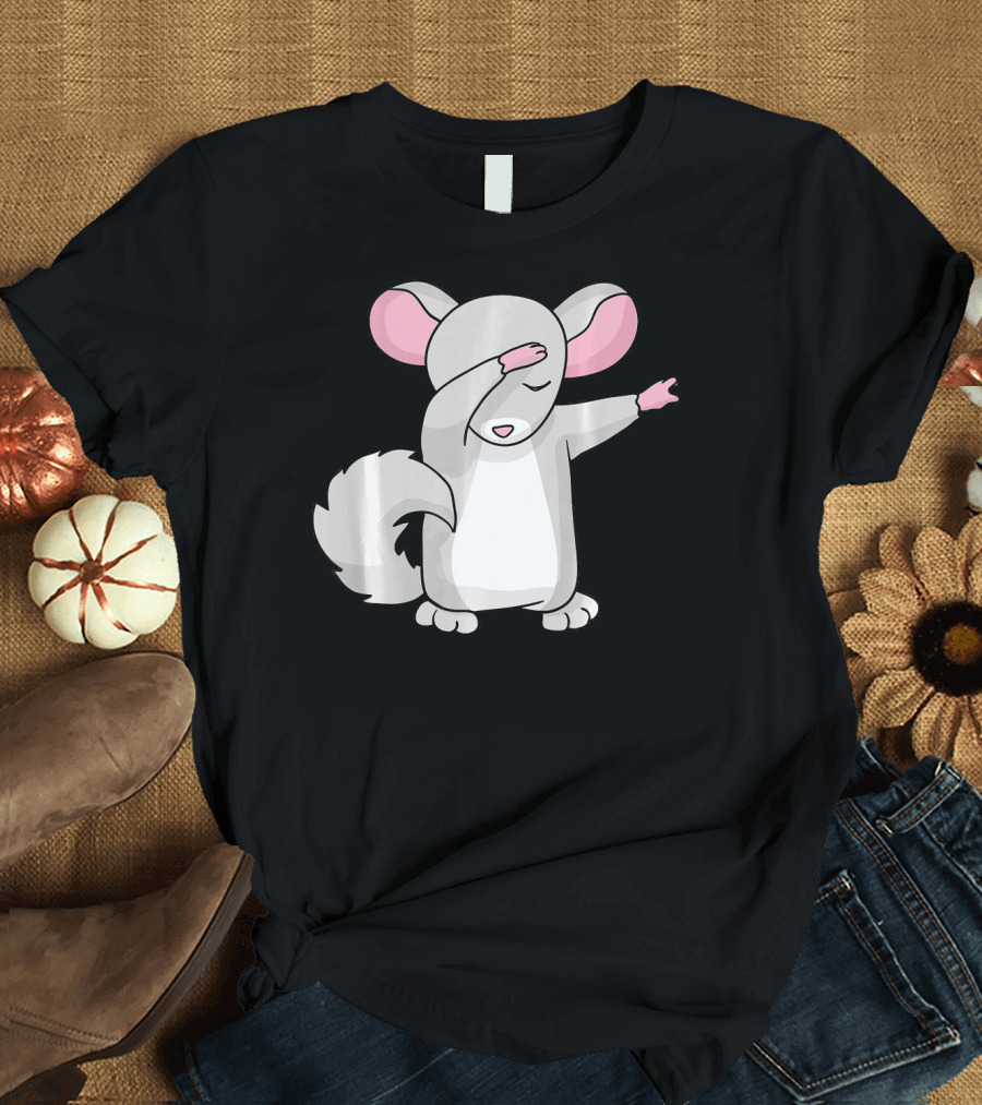 Dabbing Chinchilla Funny Dab Cute Cartoon T-Shirt