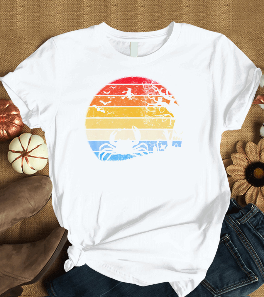 King Crab Moon with Witch and Tree T-Shirt
