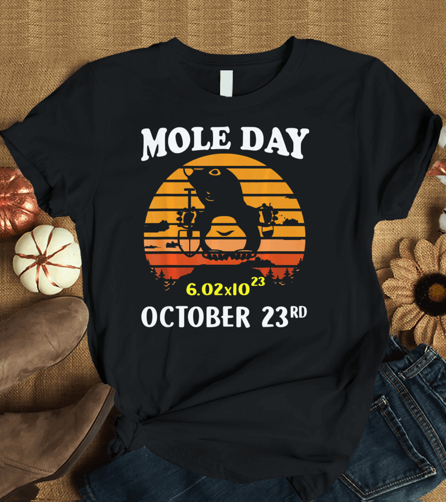 Mole Day 6.02x10²³ October 23rd Avogadro's Number T-Shirt