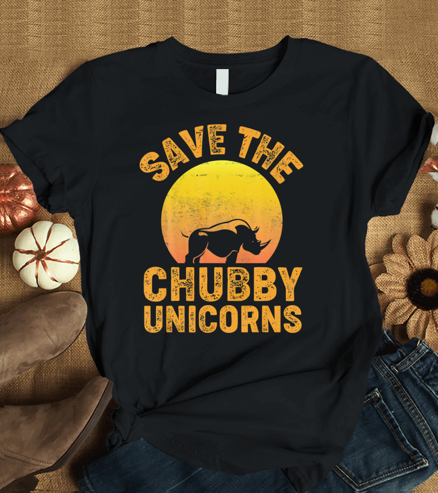 Save The Chubby Unicorns Save The Chubby Unicorns Costume Rhino T-Shirt