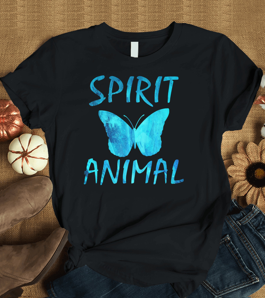 Spirit Animal Butterfly Blue T-Shirt