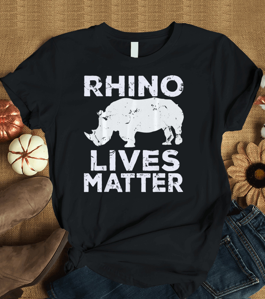 Rhino Lives Matter Fat Unicorns Rhinocer T-Shirt