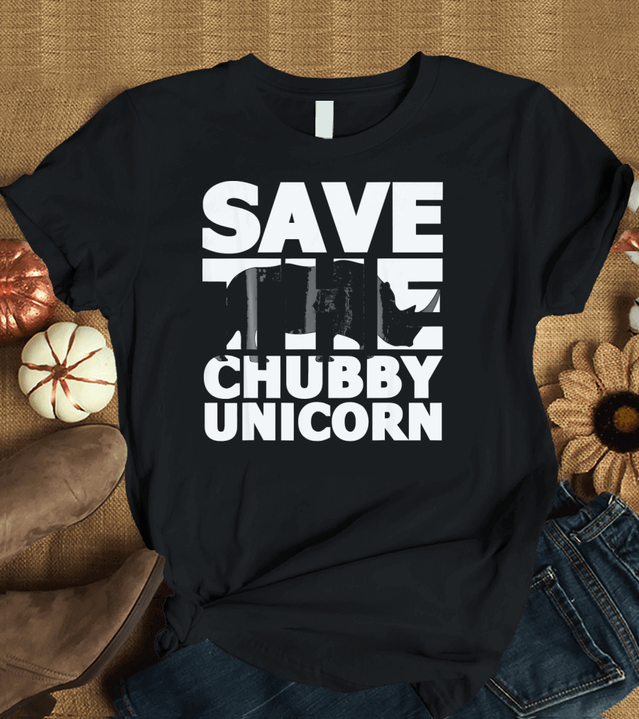 Save The Chubby Unicorn Rhino Africa Saf Conservation T-Shirt