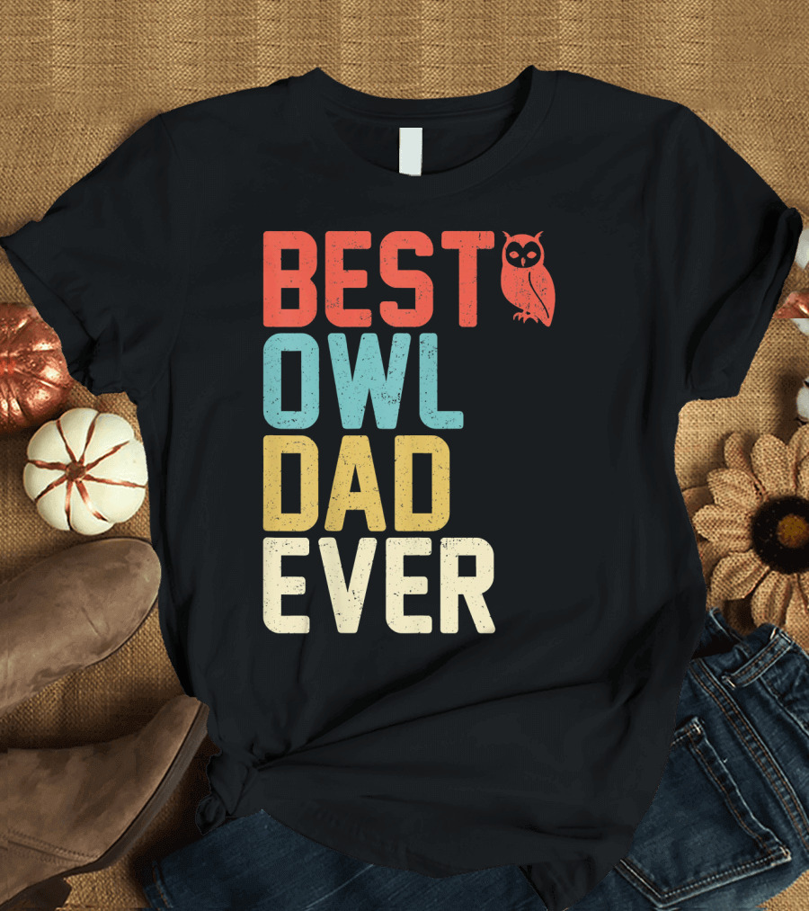 BEST OWL DAD EVER Owl Iconic T-Shirt