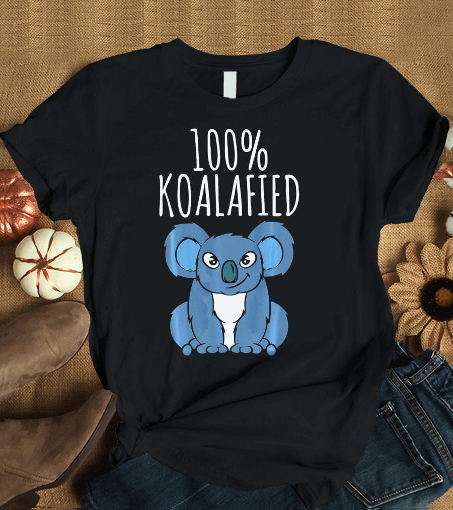 100% Koalafied Koala Pun Message T-Shirt