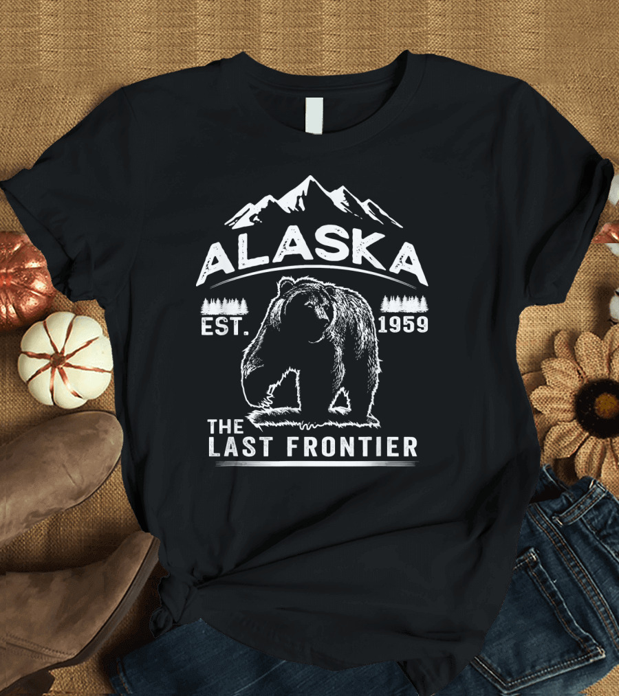 Alaska Bear Est. 1959 The Last Frontier T-Shirt
