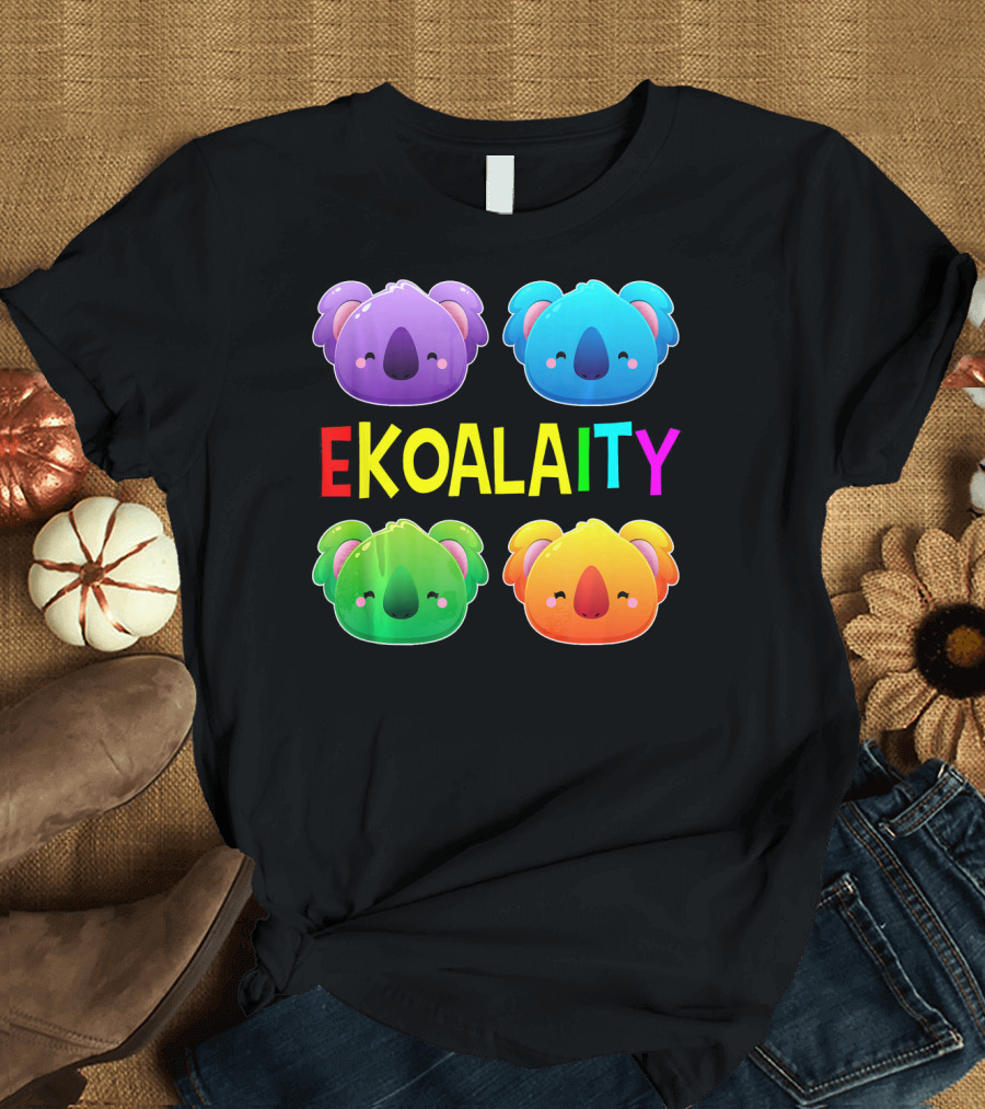 EKOALAITY CUTE KOALA PRIDE MONTH RAINBOW COLORS T-Shirt