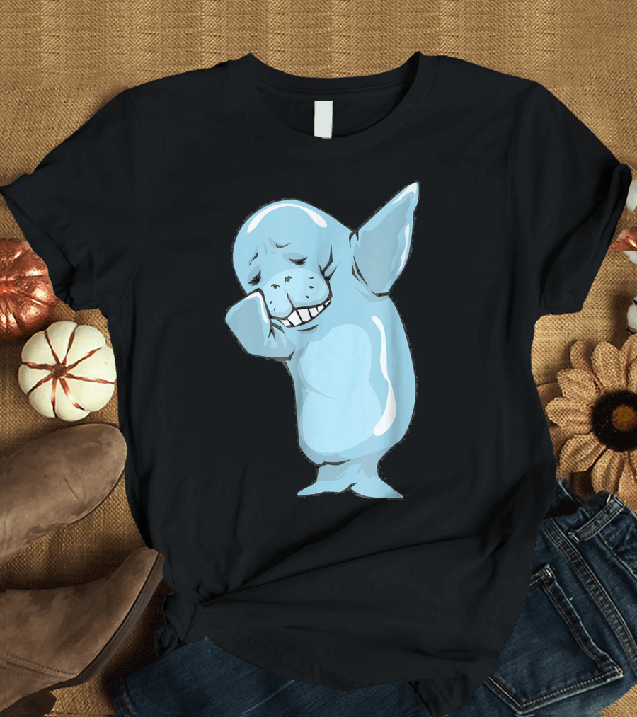 Dabbing Manatee Dance Pose Sea Cow T-Shirt