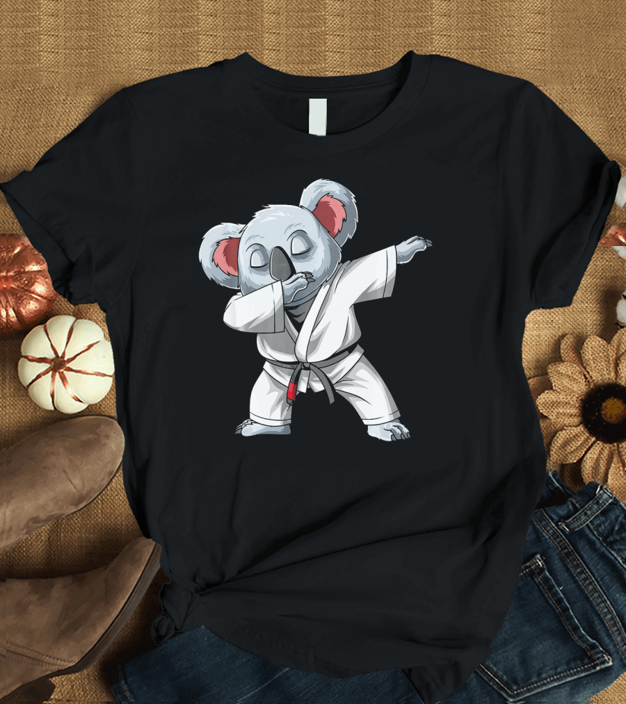 Dabbing Koala Brazilian Jiu Jitsu Black Belt BJJ T-Shirt