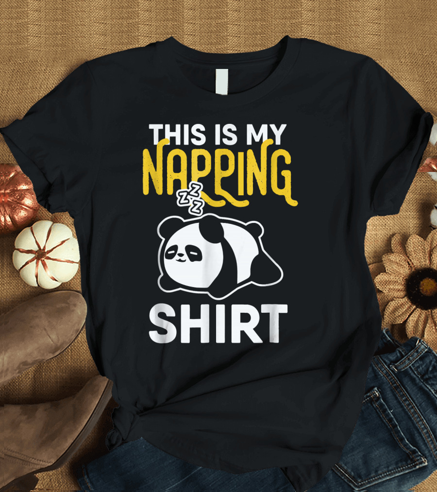 This Is My Napping Shirt Panda Zzz T-Shirt